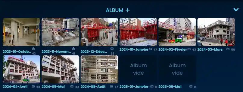 Archive photographique chantier dans TEYE