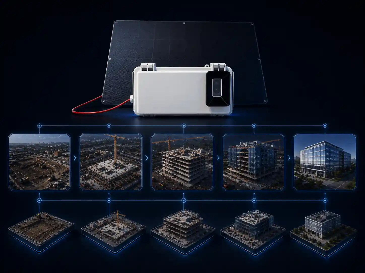 Suivi visuel continu du chantier sur toute la durée du projet